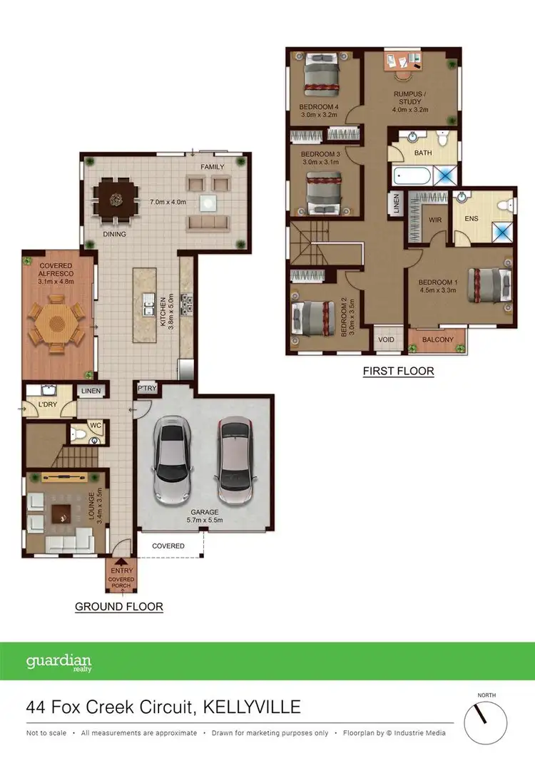 Floorplan of Homely house listing, 44 Fox Creek Circuit, Kellyville NSW 2155