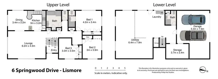 Floorplan of Homely house listing, 6 Springwood Drive, Lismore Heights NSW 2480