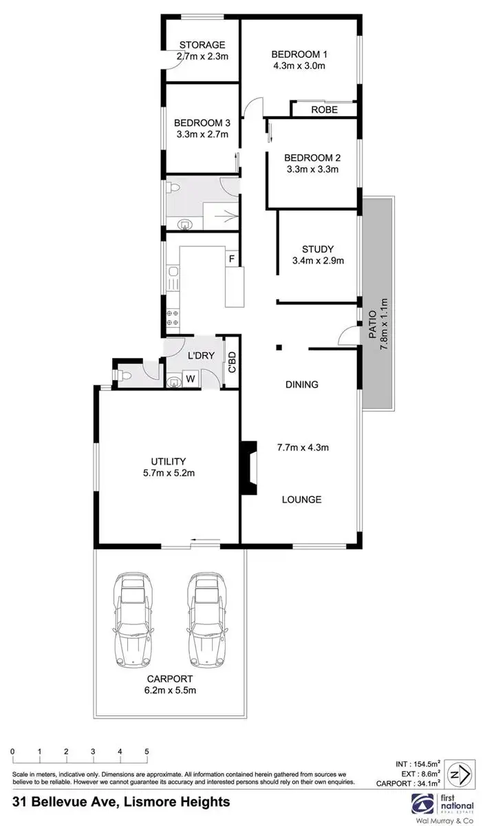 Floorplan of Homely house listing, 31 Bellevue Avenue, Lismore Heights NSW 2480
