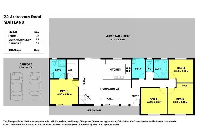 Floorplan of Homely house listing, 22 Ardrossan Road, Maitland SA 5573