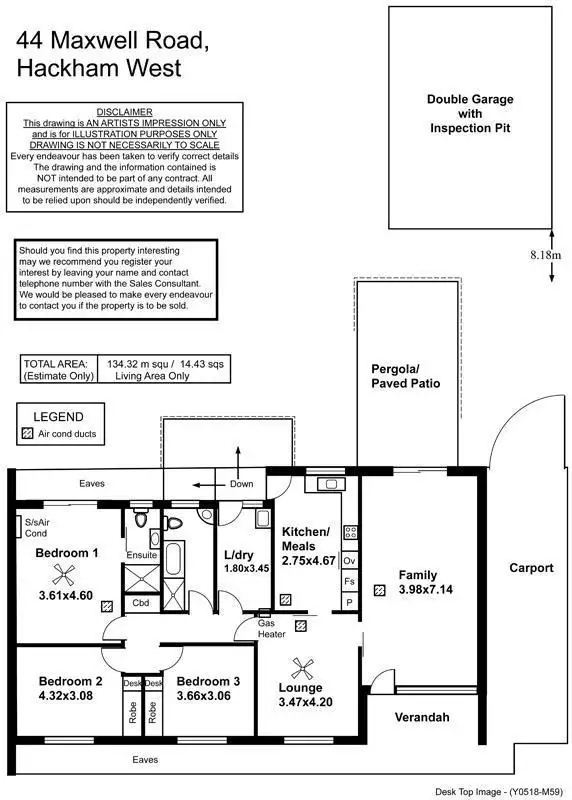 Floorplan of Homely house listing, 44 Maxwell Road, Hackham West SA 5163