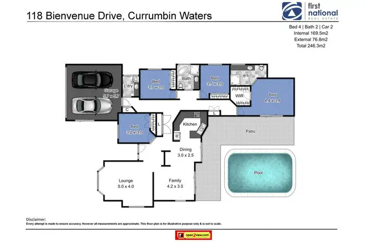 Floorplan of Homely house listing, 118 Bienvenue Drive, Currumbin Waters QLD 4223