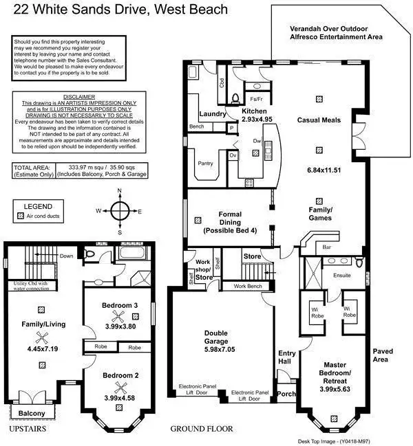 Floorplan of Homely house listing, 22 White Sands Drive, West Beach SA 5024