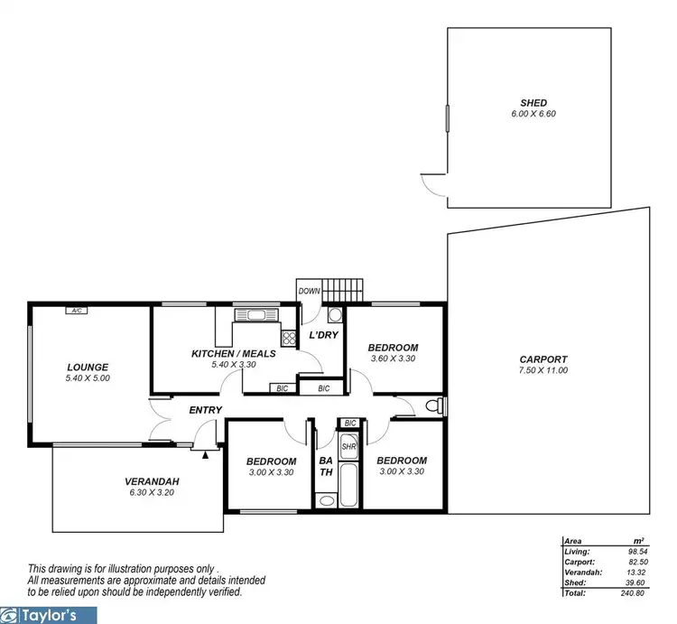 Floorplan of Homely house listing, 15 Finniss Avenue, Ingle Farm SA 5098