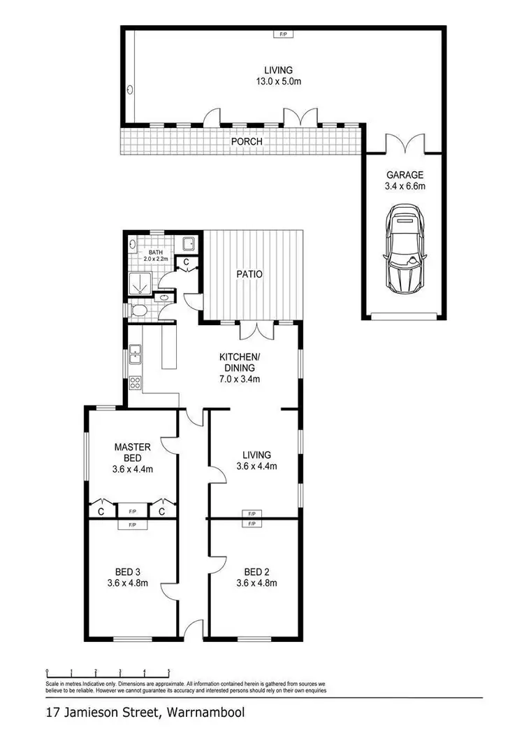 Floorplan of Homely house listing, 17 Jamieson Street, Warrnambool VIC 3280