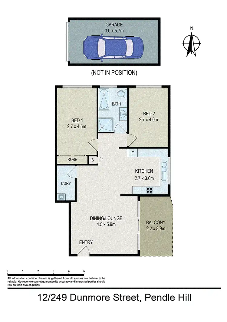 Floorplan of Homely apartment listing, 12/249-251 Dunmore Street, Pendle Hill NSW 2145