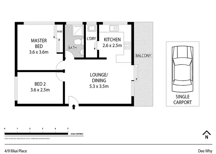 Floorplan of Homely unit listing, 4/9 Ilikai Place, Dee Why NSW 2099