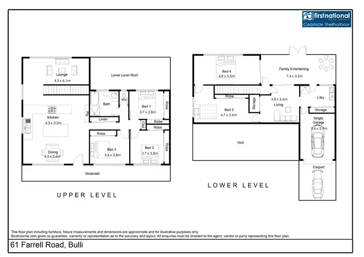 Floorplan of Homely house listing, 61 Farrell Road, Bulli NSW 2516