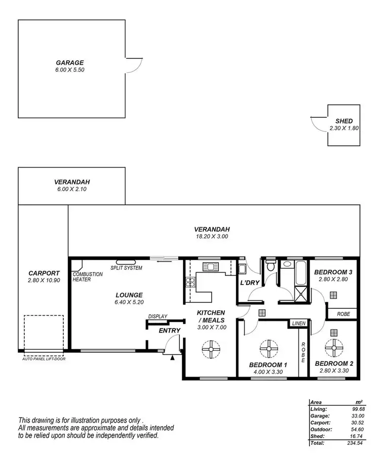 Floorplan of Homely house listing, 19 Duncan Crescent, Highbury SA 5089