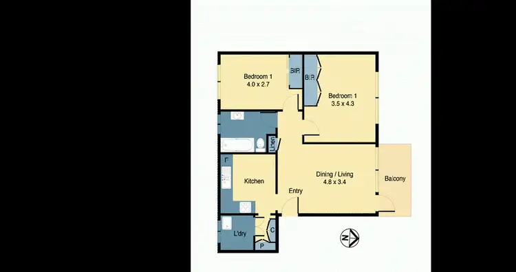 Floorplan of Homely apartment listing, 3/17 Woodcourt Street, Marrickville NSW 2204
