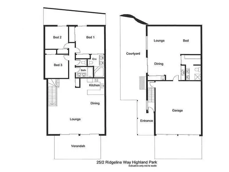 Floorplan of Homely townhouse listing, 25/2 Ridgeline Way, Highland Park QLD 4211