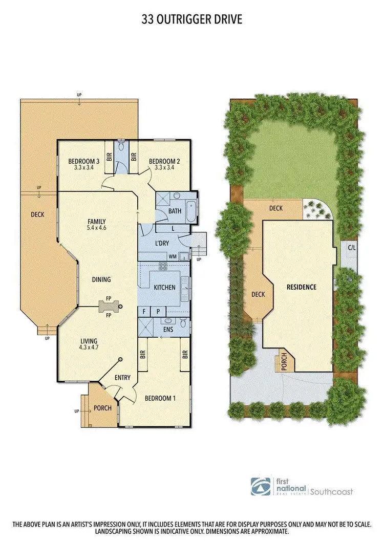 Floorplan of Homely house listing, 33 Outrigger Drive, Inverloch VIC 3996