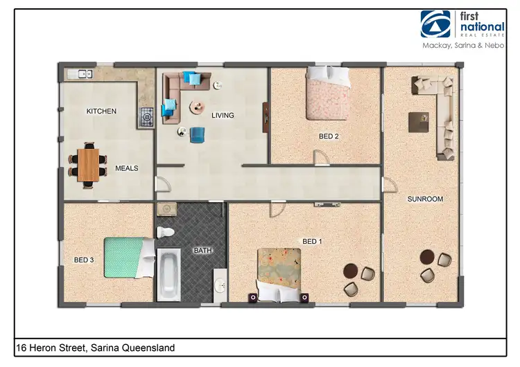 Floorplan of Homely house listing, 16 Heron Street, Sarina QLD 4737