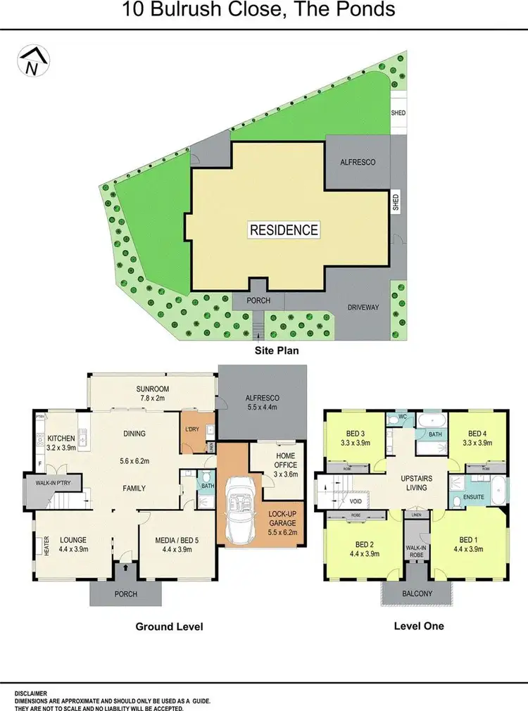 Floorplan of Homely house listing, 10 Bulrush Close, The Ponds NSW 2769