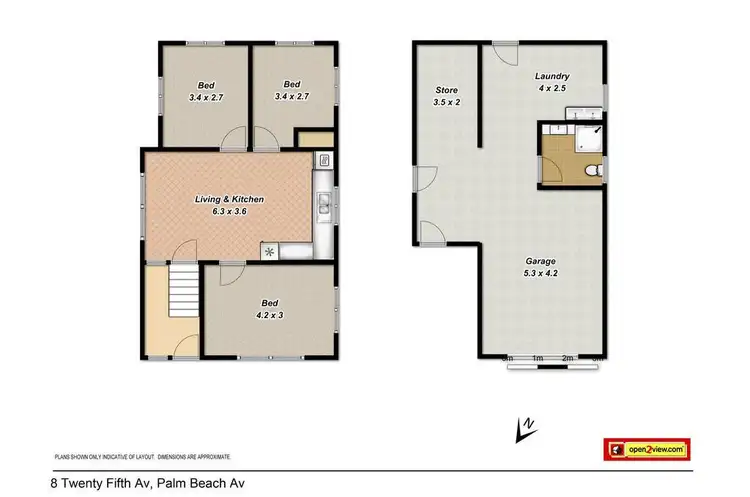 Floorplan of Homely house listing, 8 Twenty Fifth Avenue, Palm Beach QLD 4221