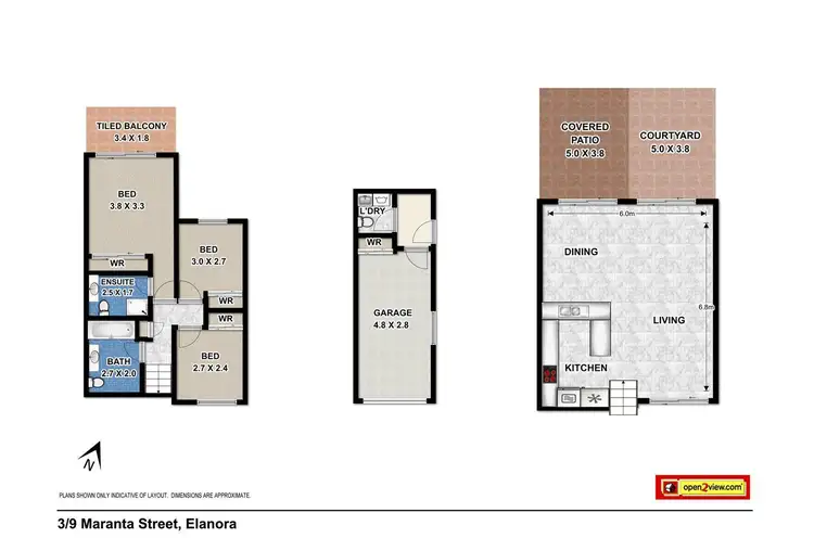 Floorplan of Homely unit listing, 3/9 Maranta Street, Elanora QLD 4221