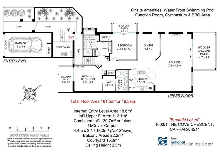 Floorplan of Homely villa listing, 1003/1 The Cove Crescent, Carrara QLD 4211