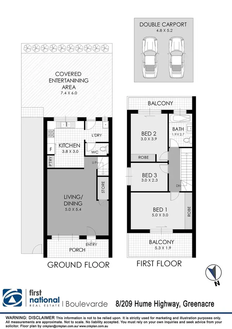 Floorplan of Homely townhouse listing, 8/209-211 Hume Highway, Greenacre NSW 2190