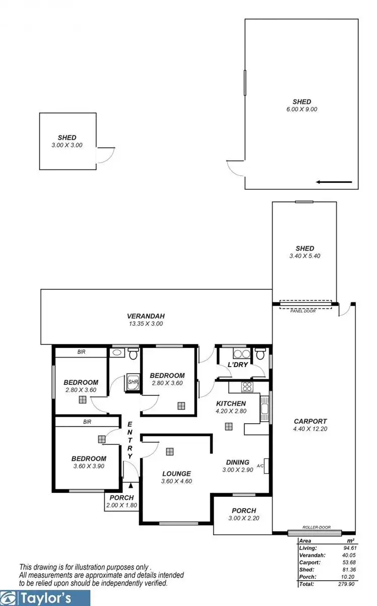 Floorplan of Homely house listing, 12 Foley Street, Salisbury Downs SA 5108