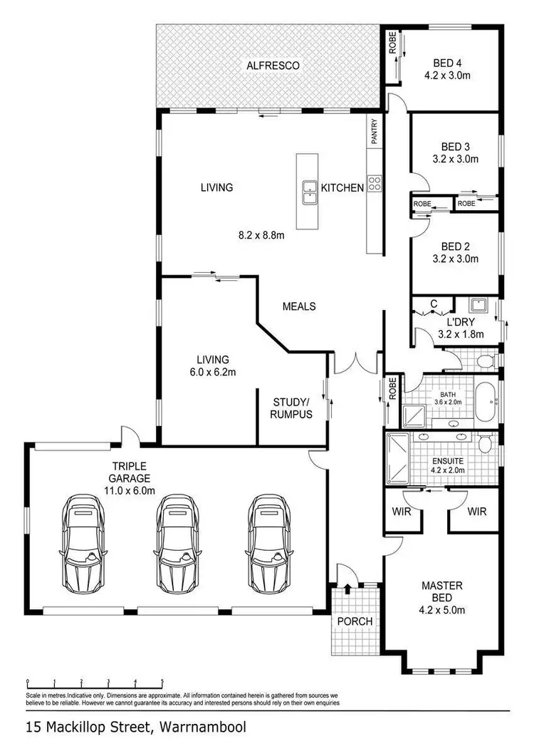 Floorplan of Homely house listing, 15 Mackillop Street, Warrnambool VIC 3280