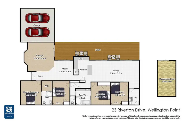 Floorplan of Homely house listing, 23 Riverton Drive, Wellington Point QLD 4160