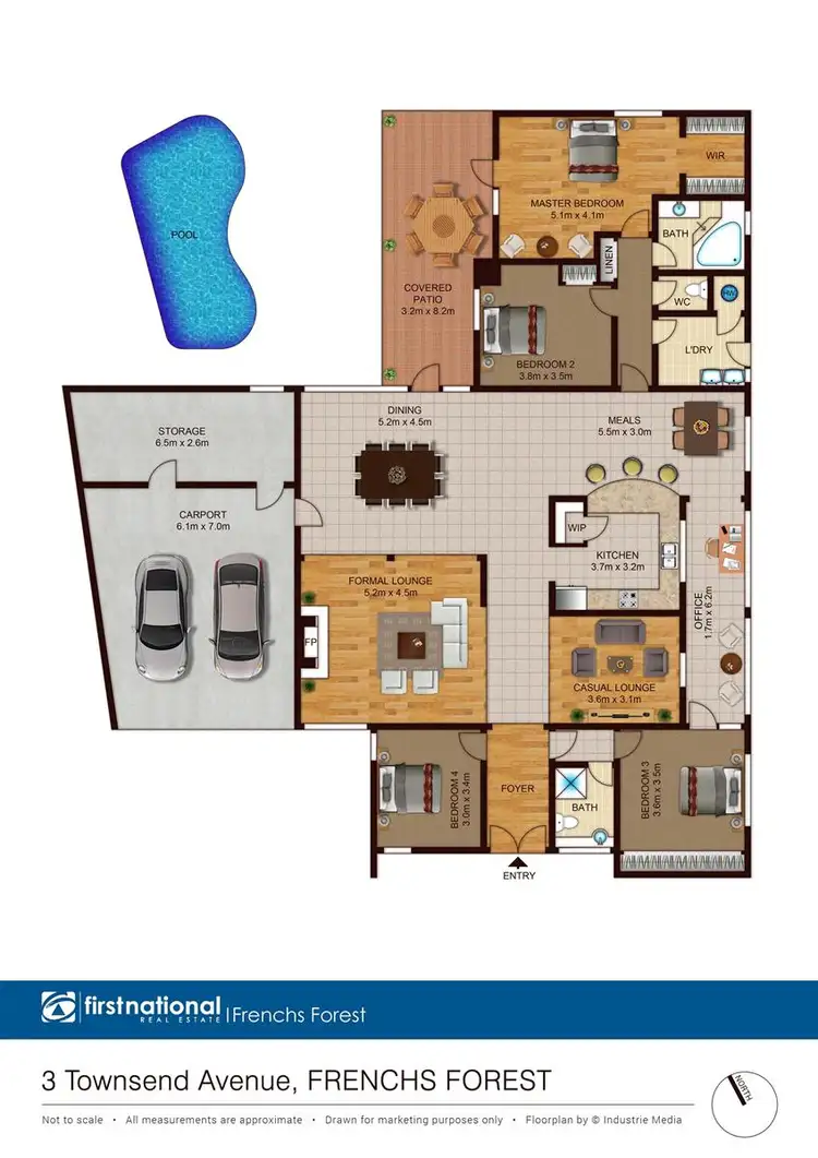 Floorplan of Homely house listing, 3 Townsend Avenue, Frenchs Forest NSW 2086