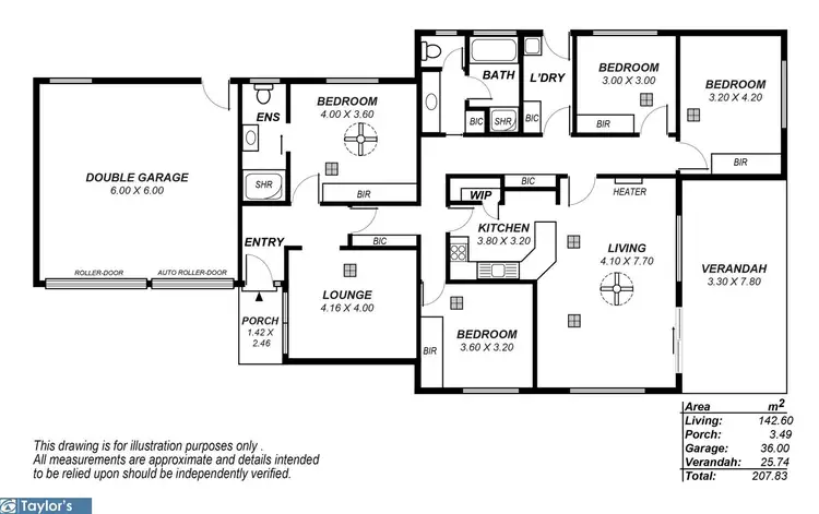 Floorplan of Homely house listing, 45 Kirkby Circuit, Greenacres SA 5086