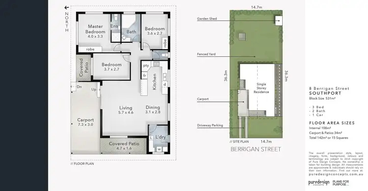Floorplan of Homely house listing, 8 Berrigan Street, Southport QLD 4215