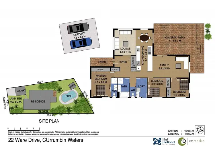 Floorplan of Homely house listing, 22 Ware Drive, Currumbin Waters QLD 4223