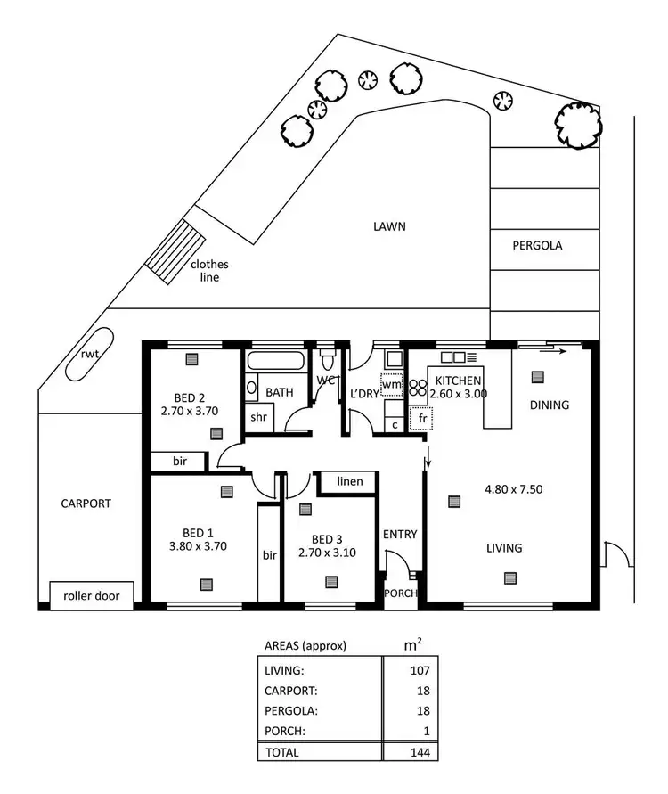 Floorplan of Homely house listing, 53 Northfield Road, Northfield SA 5085