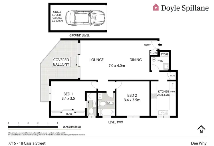 Floorplan of Homely unit listing, 7/16-18 Cassia Street, Dee Why NSW 2099