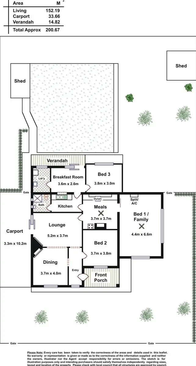 Floorplan of Homely house listing, 1 Swift Avenue, Melrose Park SA 5039