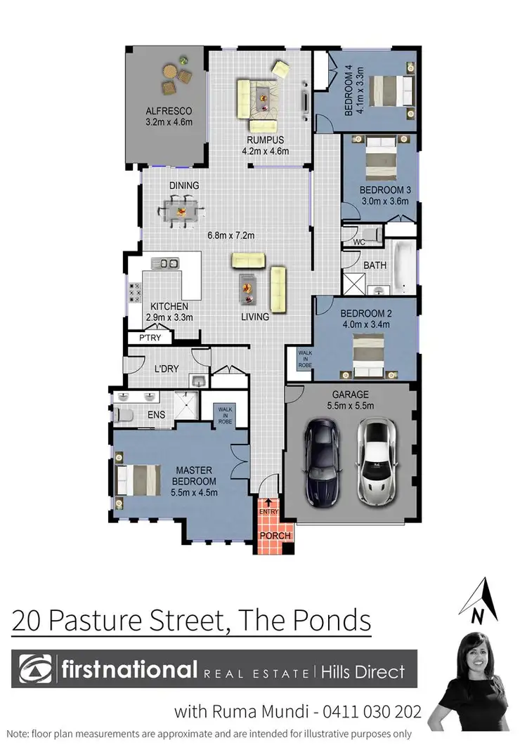 Floorplan of Homely house listing, 20 Pasture Street, The Ponds NSW 2769