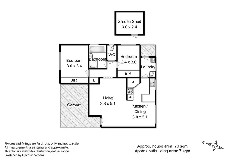 Floorplan of Homely house listing, 6/5 Louisa Street, Cygnet TAS 7112