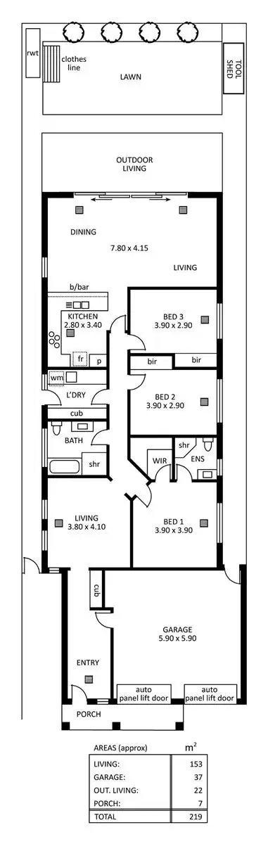Floorplan of Homely house listing, 4a Tyrone Avenue, Campbelltown SA 5074