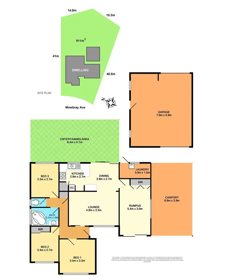 Floorplan of Homely house listing, 8 Mowbray Avenue, Edgeworth NSW 2285