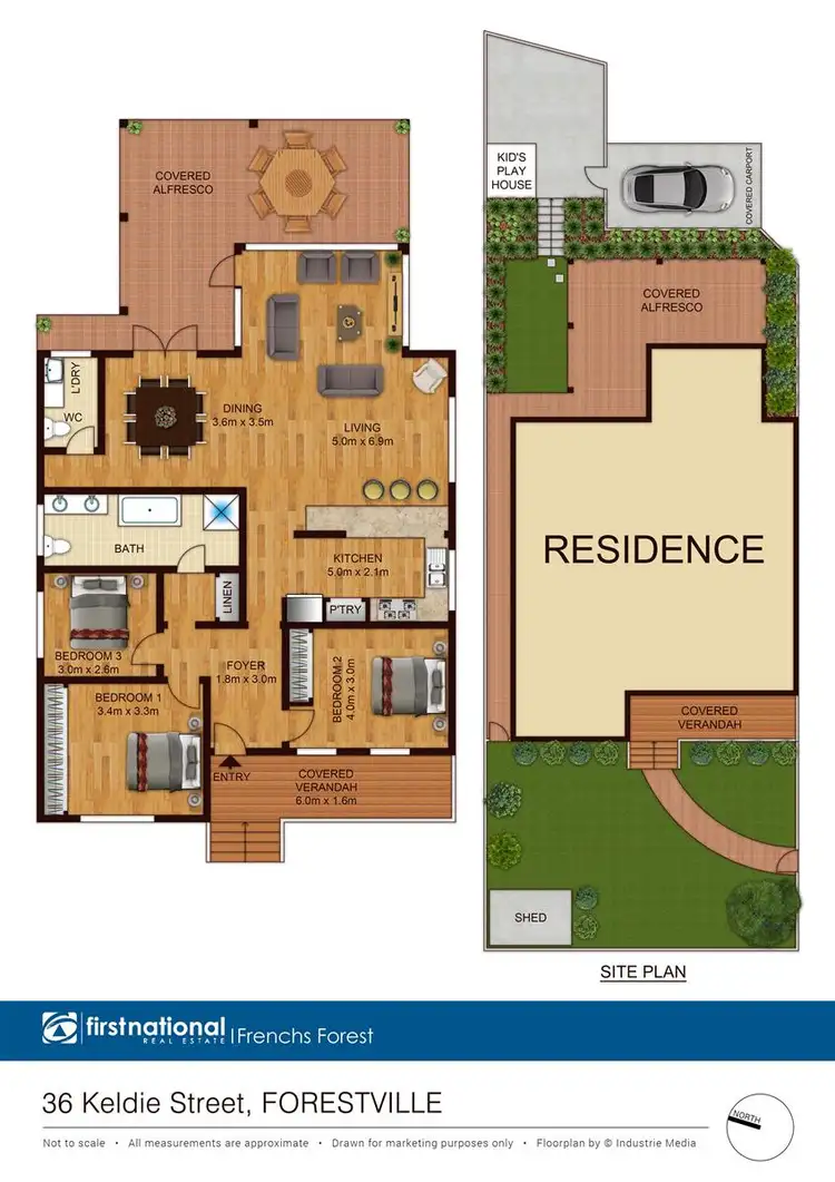 Floorplan of Homely house listing, 36 Keldie Street, Forestville NSW 2087