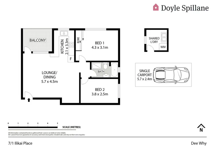 Floorplan of Homely unit listing, 7/1 Ilikai Place, Dee Why NSW 2099