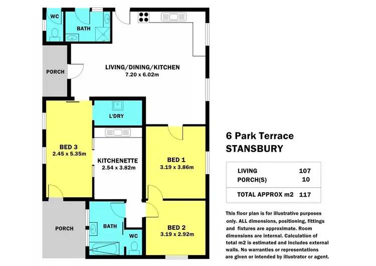 Floorplan of Homely house listing, 6 Park Terrace, Stansbury SA 5582