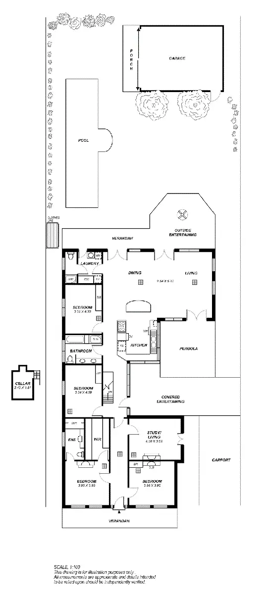 Floorplan of Homely house listing, 16 Knightsbridge Road, Hazelwood Park SA 5066