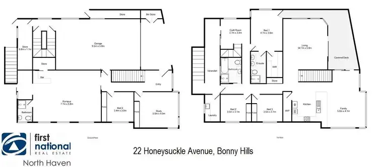 Floorplan of Homely house listing, 22 Honeysuckle Road, Bonny Hills NSW 2445
