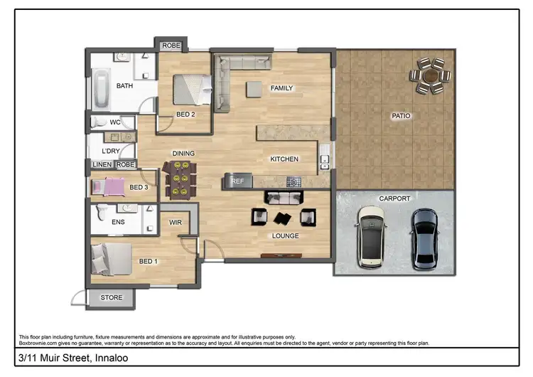 Floorplan of Homely villa listing, 3/11 Muir Street, Innaloo WA 6018
