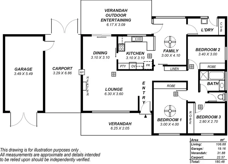 Floorplan of Homely house listing, 49 Casuarina Avenue, Surrey Downs SA 5126