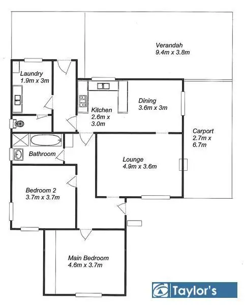 Floorplan of Homely house listing, 23 Royal Avenue, Pooraka SA 5095