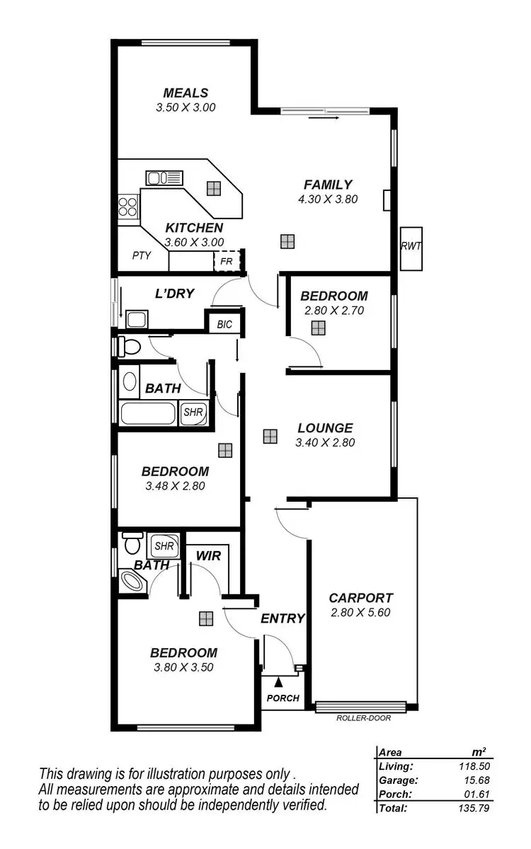 Floorplan of Homely house listing, 7 Eastick Court, Evanston SA 5116