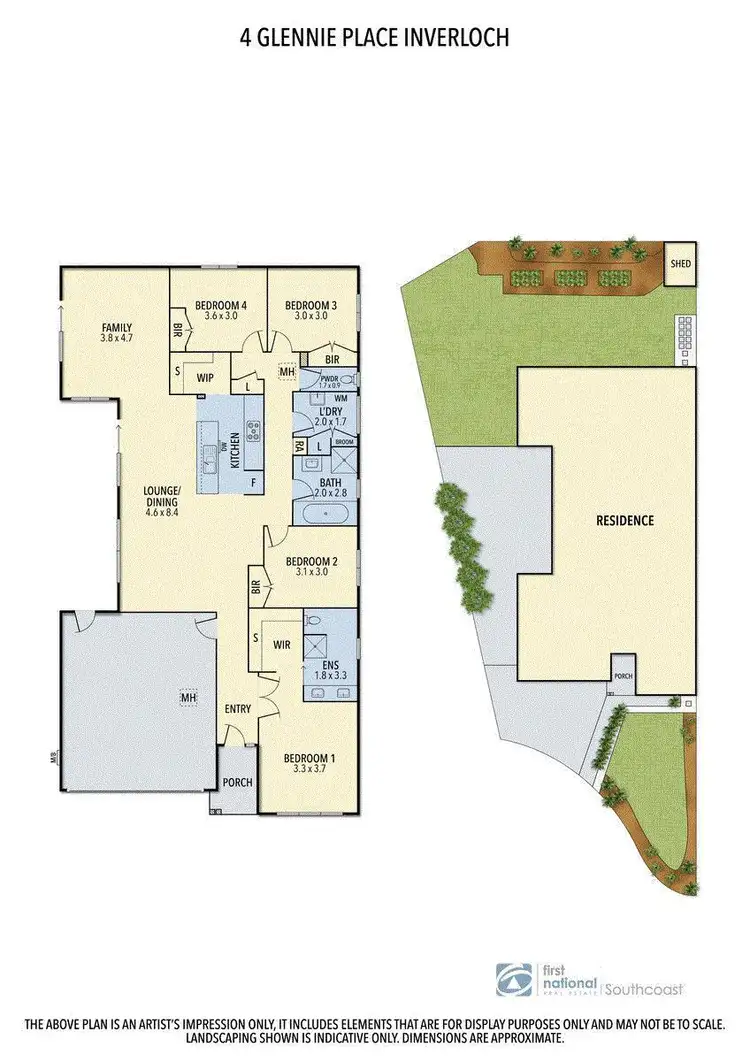 Floorplan of Homely house listing, 4 Glennie Place, Inverloch VIC 3996