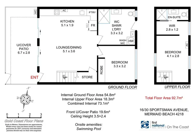 Floorplan of Homely townhouse listing, 16/30 Sportsman Avenue, Mermaid Beach QLD 4218