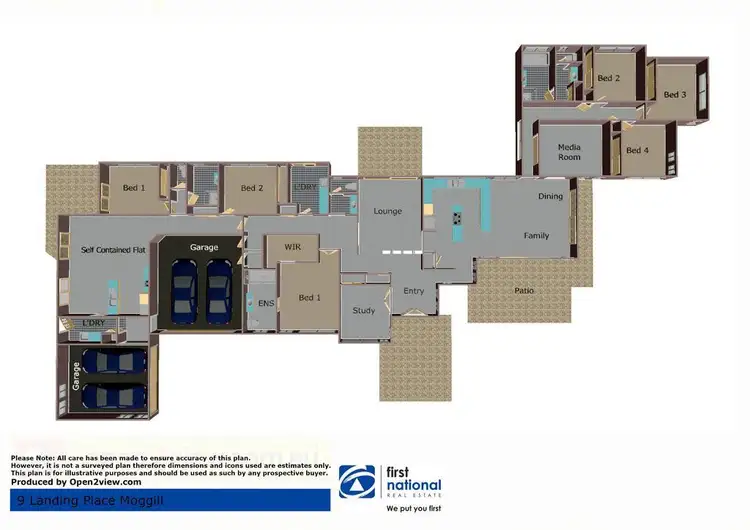 Floorplan of Homely house listing, 9 Landing Place, Moggill QLD 4070