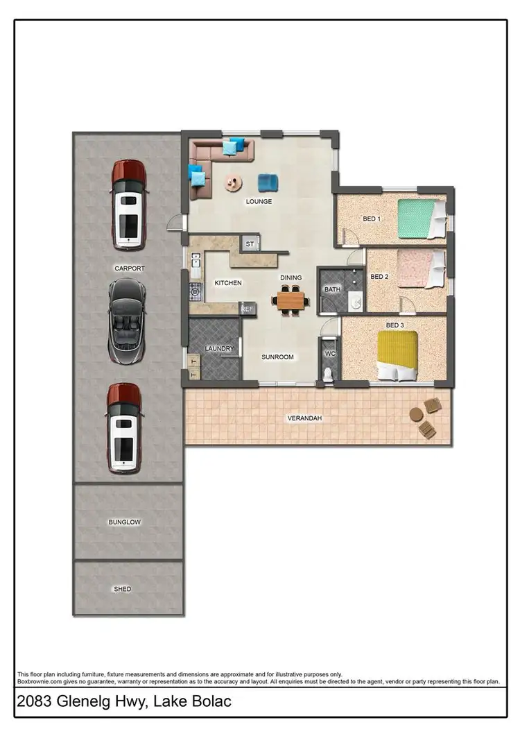 Floorplan of Homely house listing, 2083 Glenelg Highway, Lake Bolac VIC 3351