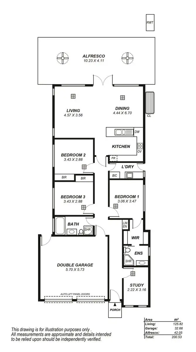 Floorplan of Homely house listing, 3B Ferris Street, Magill SA 5072